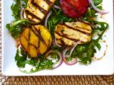 Arugula with Grilled Fruit and Cheese