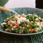 Israeli Couscous Salad with Lemon and Spinach